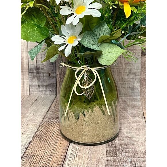 Sunflower Daisy Eucalyptus Floral Arrangement Baby Wedding Birthday Family Reuni - Picture 10 of 15